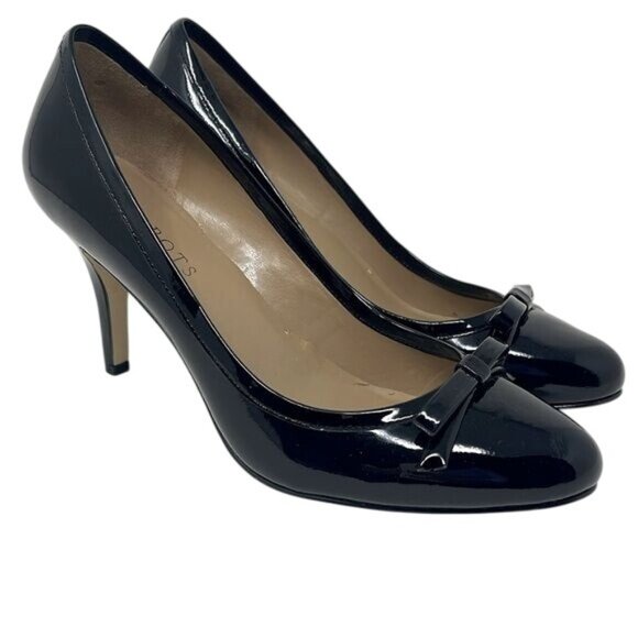 Talbots black patent leather heels, women's size 8M, 3.5” heel - Picture 1 of 14